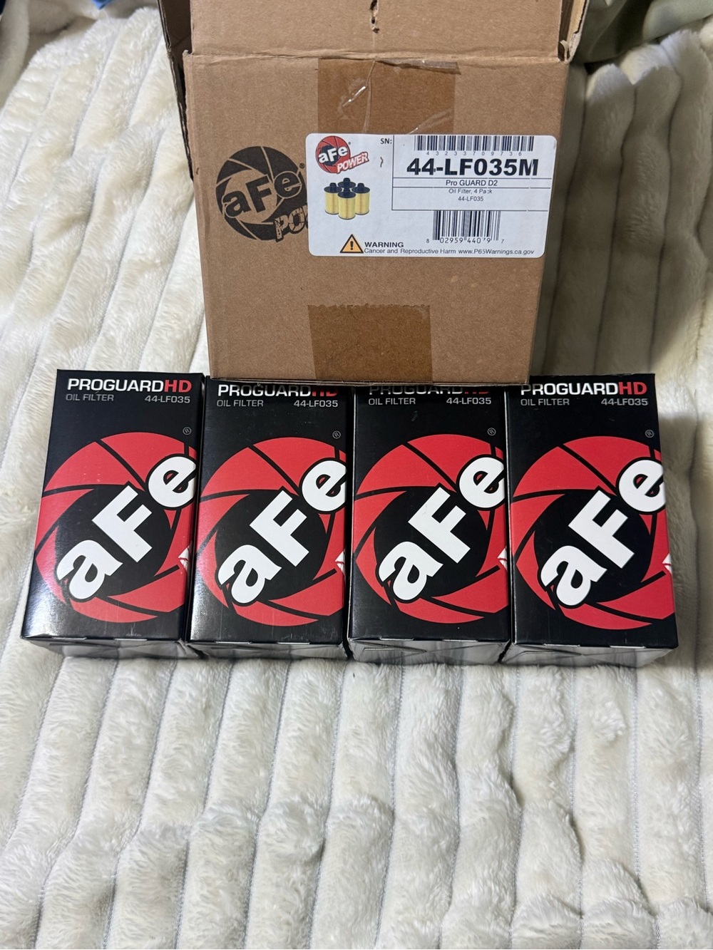 ProGuardHD Oil Filter 44-LF035M - Black/Red (4-Pack)
